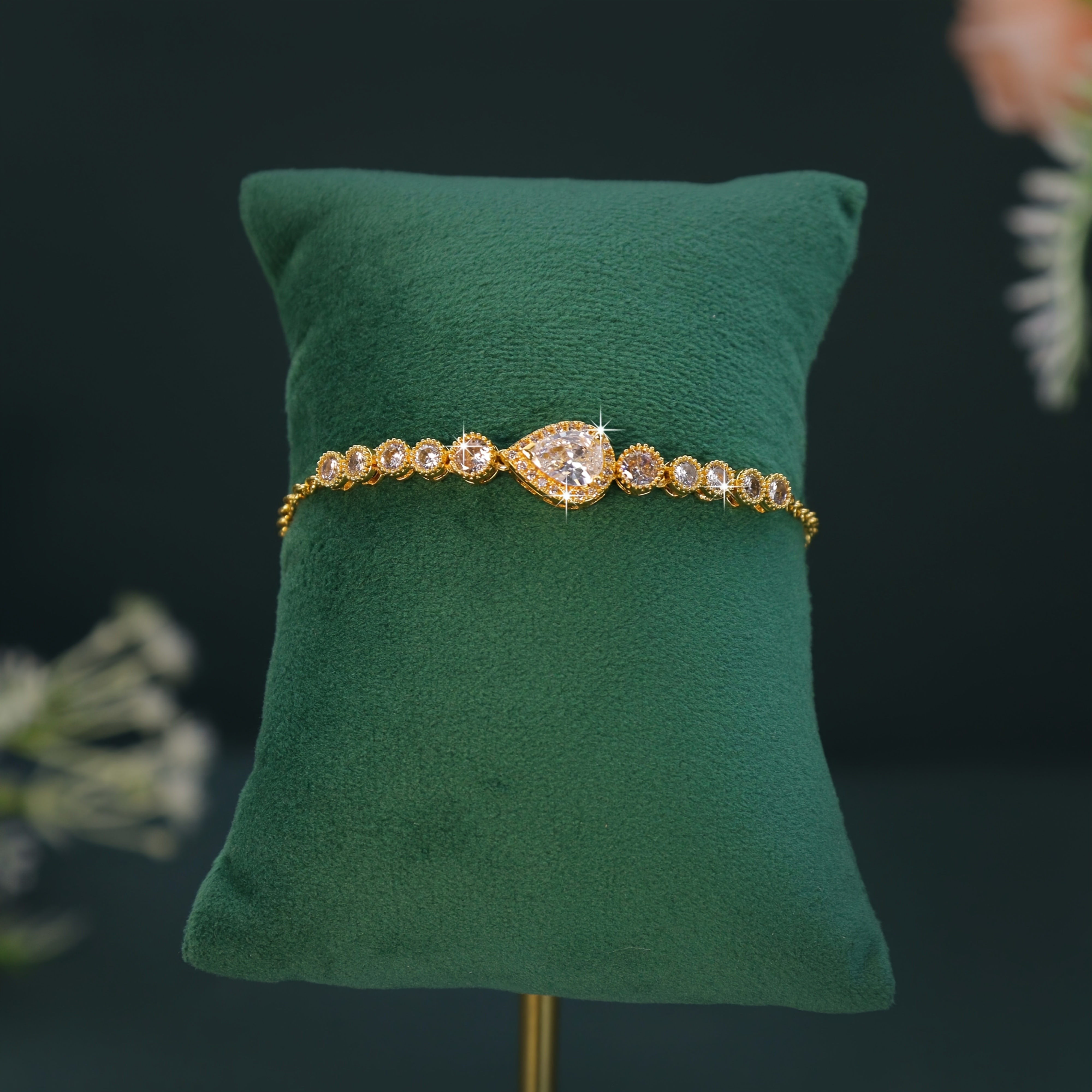 5pcs 18K Golden Plated Royal Style Wedding Set — Elegant Gift